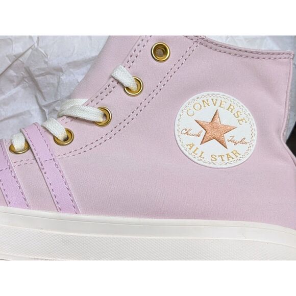 Converse CTAS Lift Platform Summit Pink Buckle High Top Shoes Women's 9 NIB - Picture 13 of 15